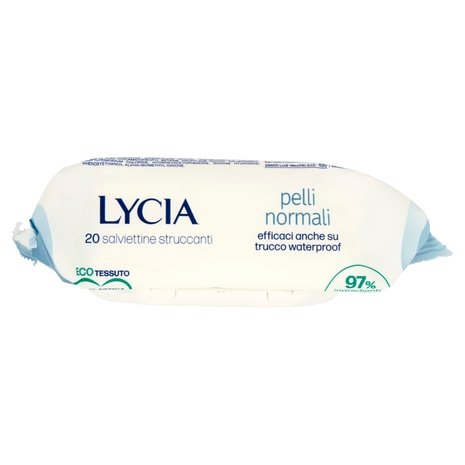 Lycia salviettine struccanti pelli normali con Acido Ialuronico 20 pz